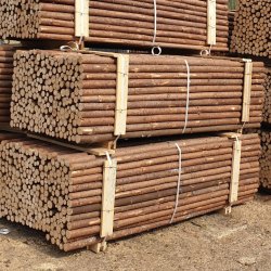 Granrafter med bark  3-7 cm x 220 cm 100% FSC