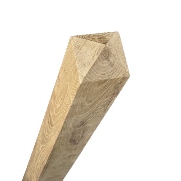 Robinie Firkant stolpe 10 x 10 x 75 cm h�vlet med pyramidespids (velegnet til gliphage)