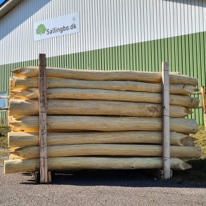 Halv Robinie stolpe � 12/14 cm x 250 cm afbarket 