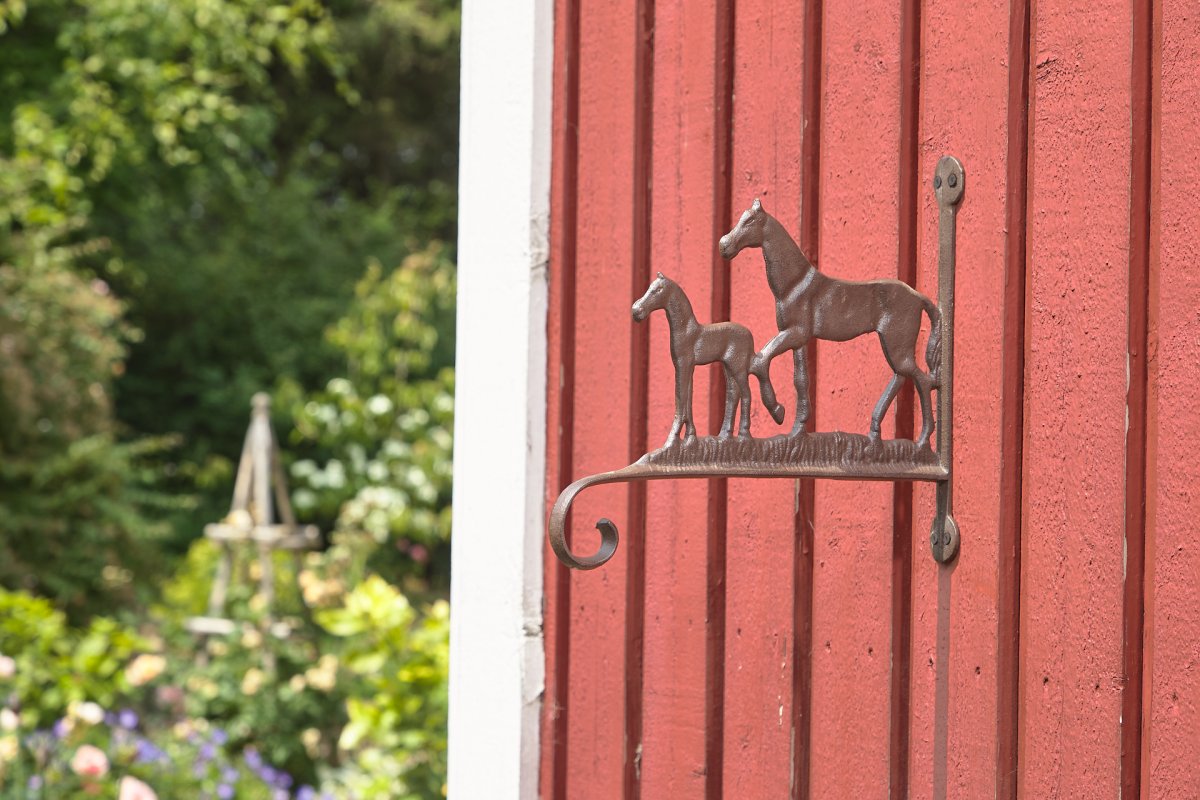 Vildtkrog m. motiv af heste - Metalfigurer - Sallingbo Aps