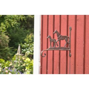 Vildtkrog m. motiv af heste