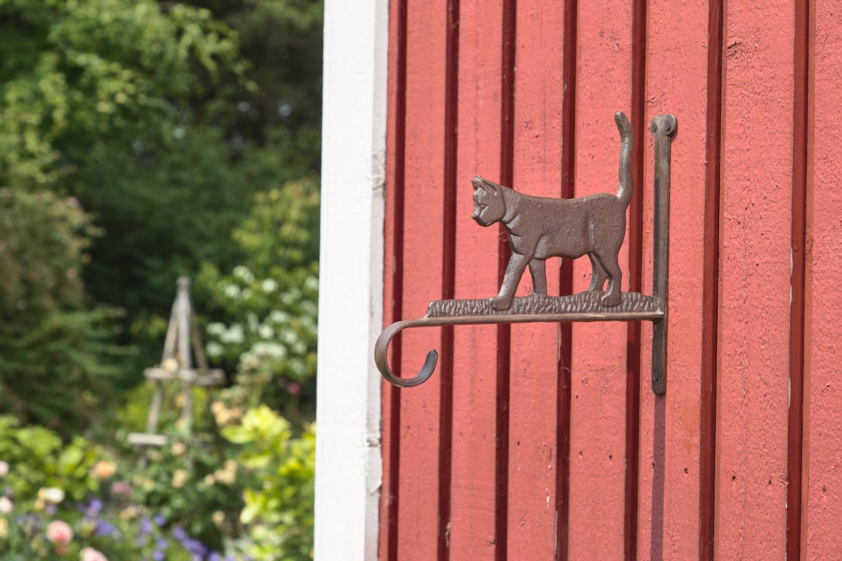 Vildtkrog m. motiv af kat - Metalfigurer - Sallingbo Aps