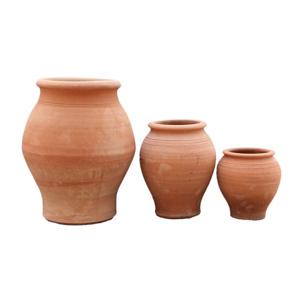 Kouroupia - Terracottakrukke 18 hj x 16 bred